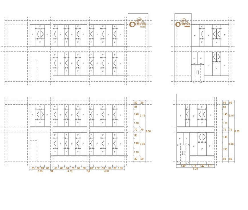 Puller a campo plan dwg file - Cadbull