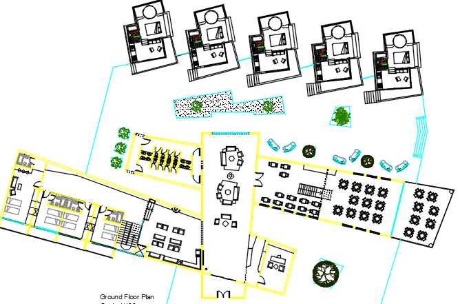 Resort Dwg File Cadbull