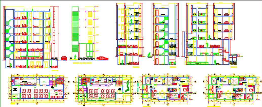 restaurant dwg file - Cadbull