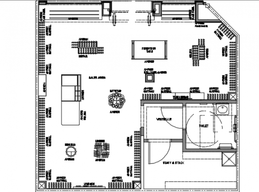 Retail layout design - Cadbull