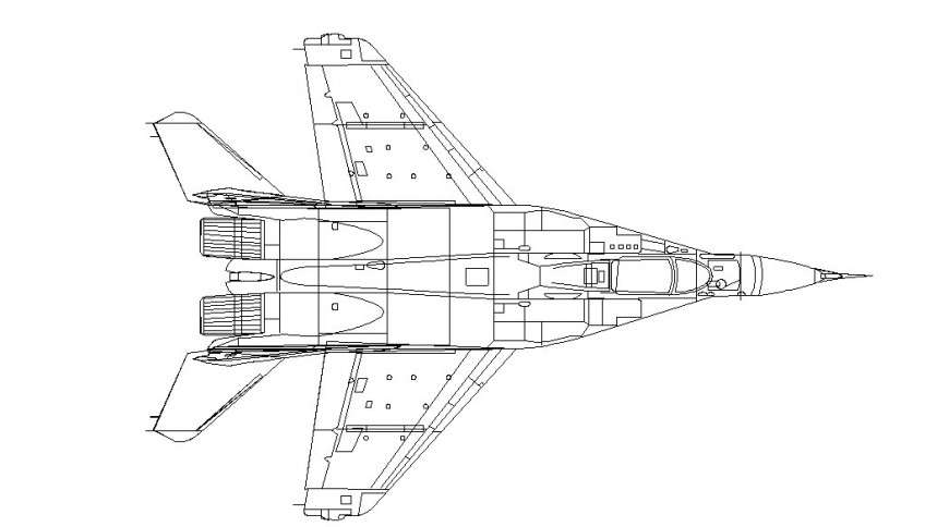 Rocket back view detailing, 2d model design dwg file - Cadbull