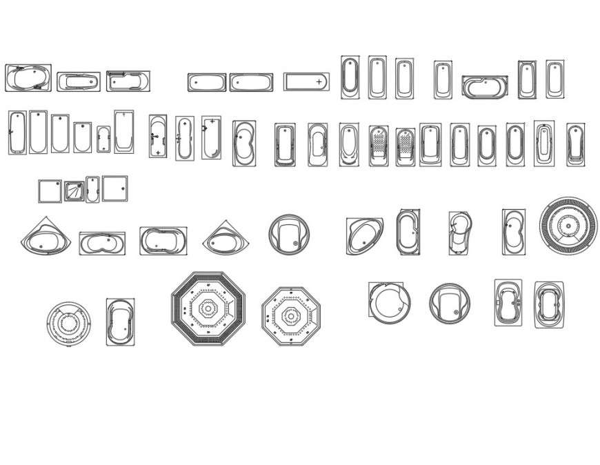 Sanitary Appliances Planning Autocad File - Cadbull