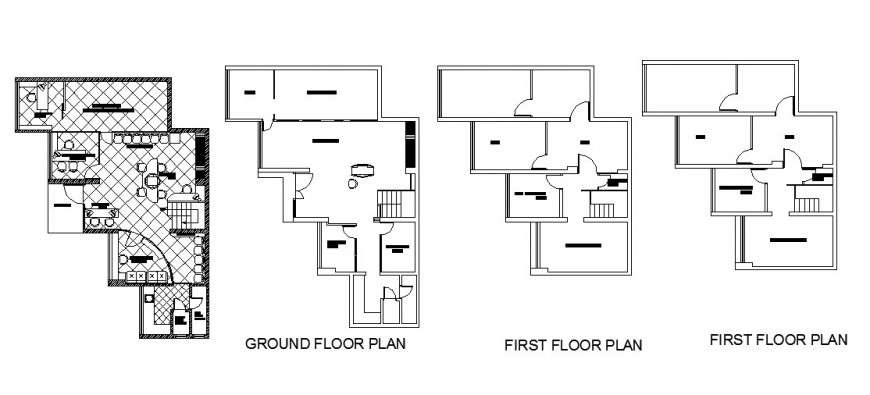 Scientific diagnostic center office building floor plan