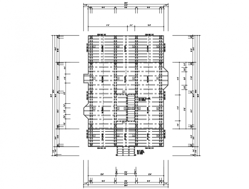 Framing Plan Structure Details Of Second Floor Of House Building Dwg My Xxx Hot Girl