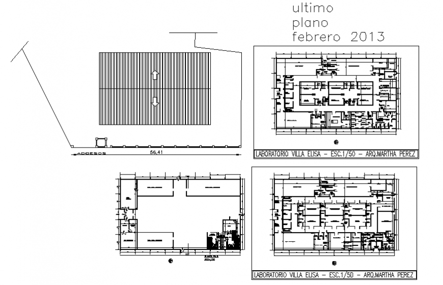 Second floor plan with cover plan details of industrial