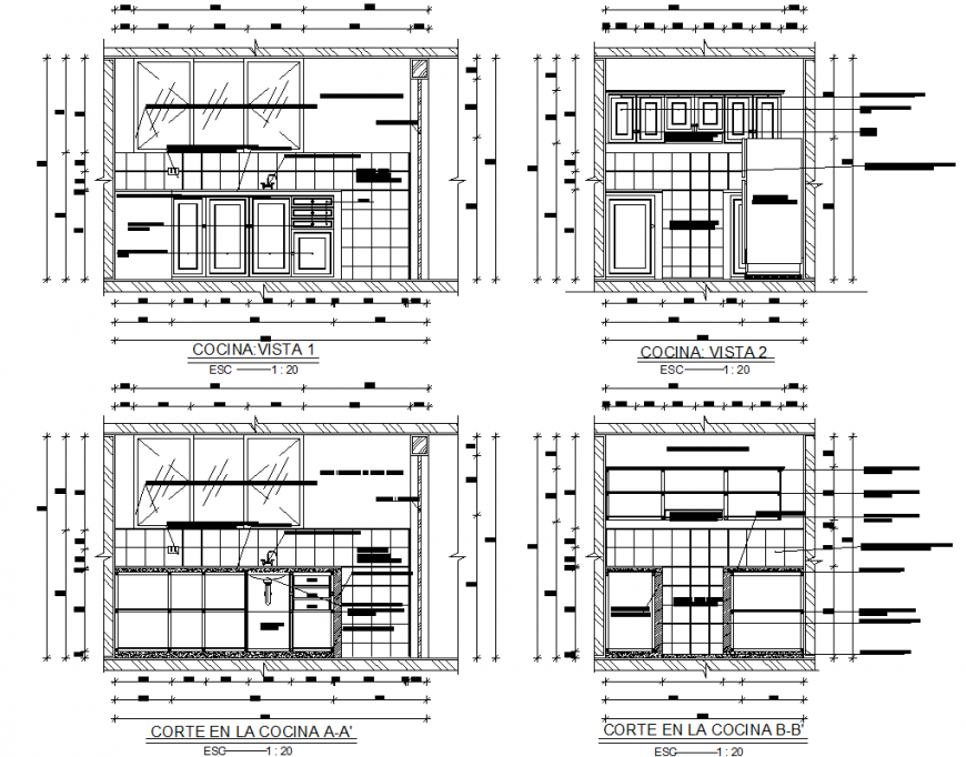 Section Of Kitchen Plan Dwg File 21072018082649 