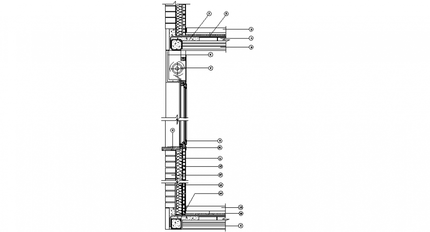 sectional detail model of foundation - Cadbull