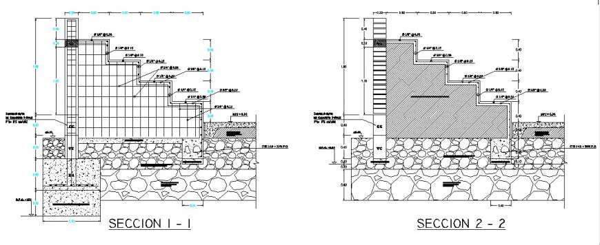 Sectional Elevation of staircase model - Cadbull