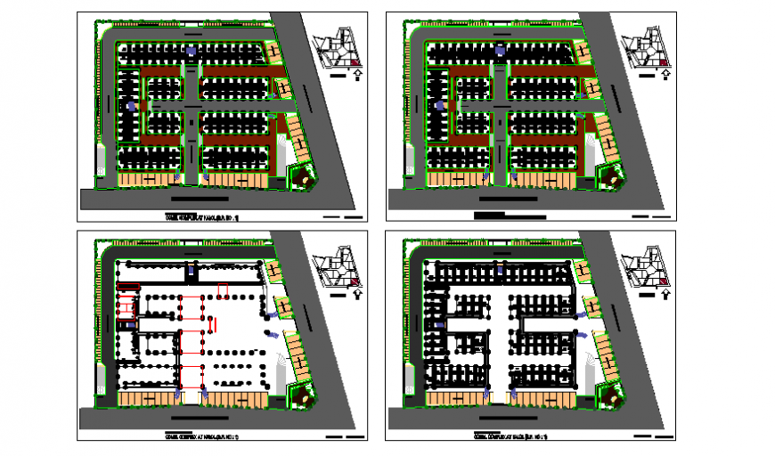 Shopping mall complex floor plan layout details dwg file Cadbull