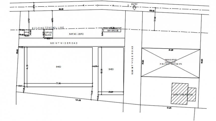 Site Plan And Location Map Of Existing House And Office Block Dwg File Cadbull