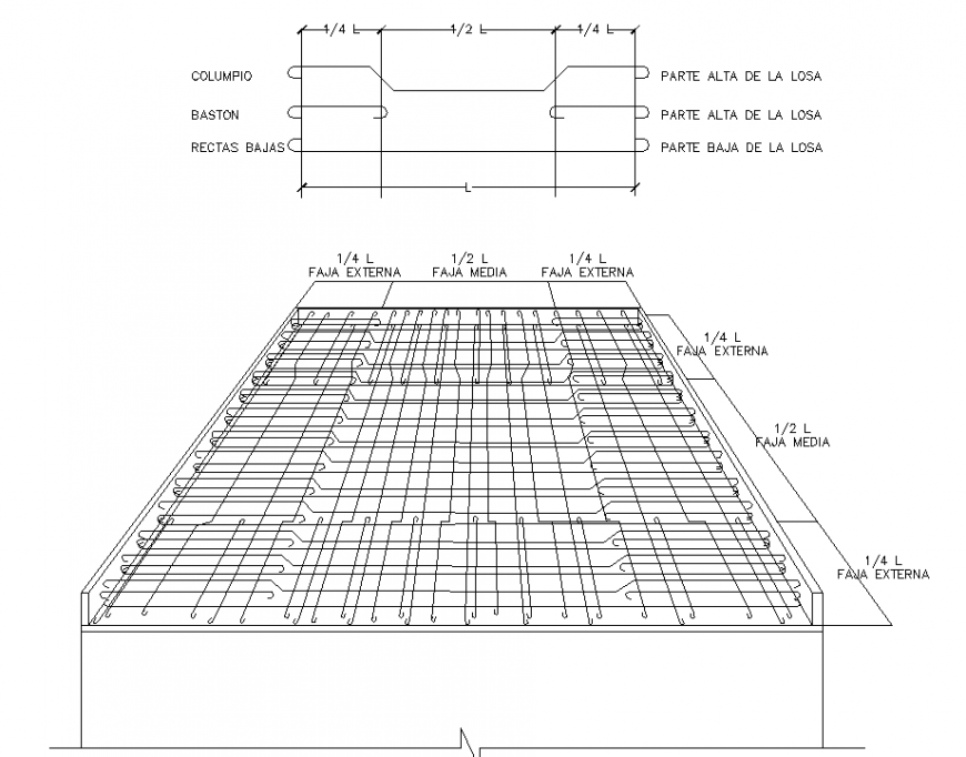Slab reinforcement detail drawing in dwg AutoCAD file. Cadbull