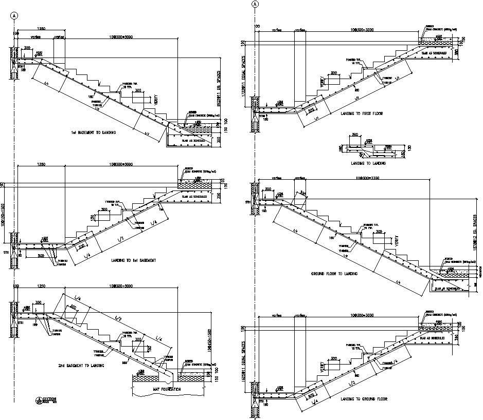 slope-detail-drawing-of-stairs-in-autocad-dwg-files-cadbull