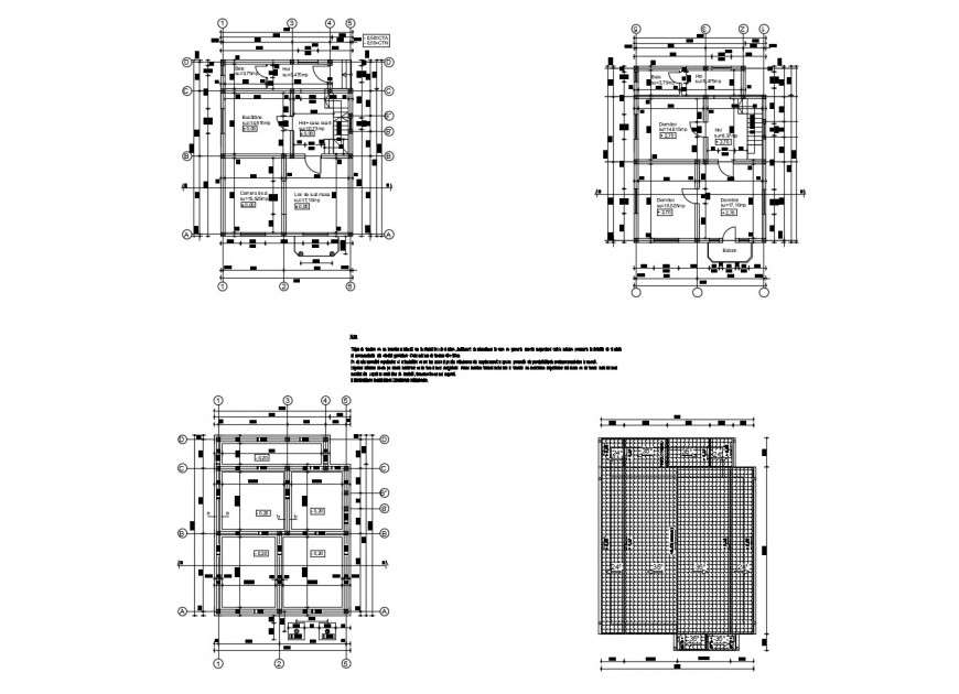 Small House Floor Plan And Foundation Plan Cad Drawing Details Dwg File Cadbull
