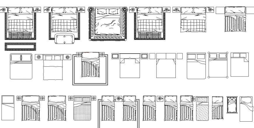 sofa set blocks in autocad file - Cadbull