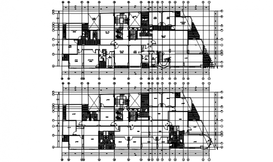 Spacing concept of House file details - Cadbull