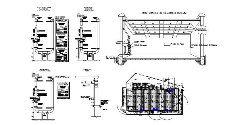 Stand pipe riser and valves cad plumbing structure cad ...