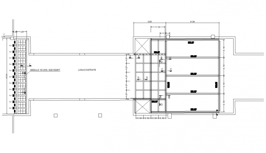 Steel deck planning detail dwg file - Cadbull