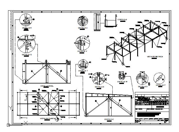 Structural Detail Of Large Barn Set - Cadbull