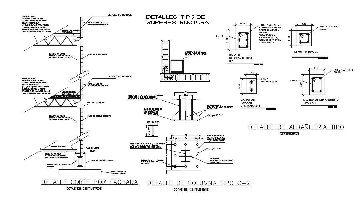 structural details In CAD Blocks - Cadbull