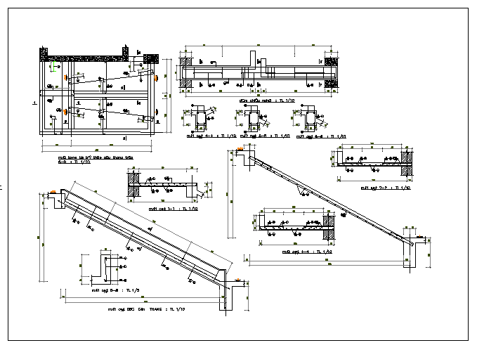 structure details of beam and column dwg file - Cadbull