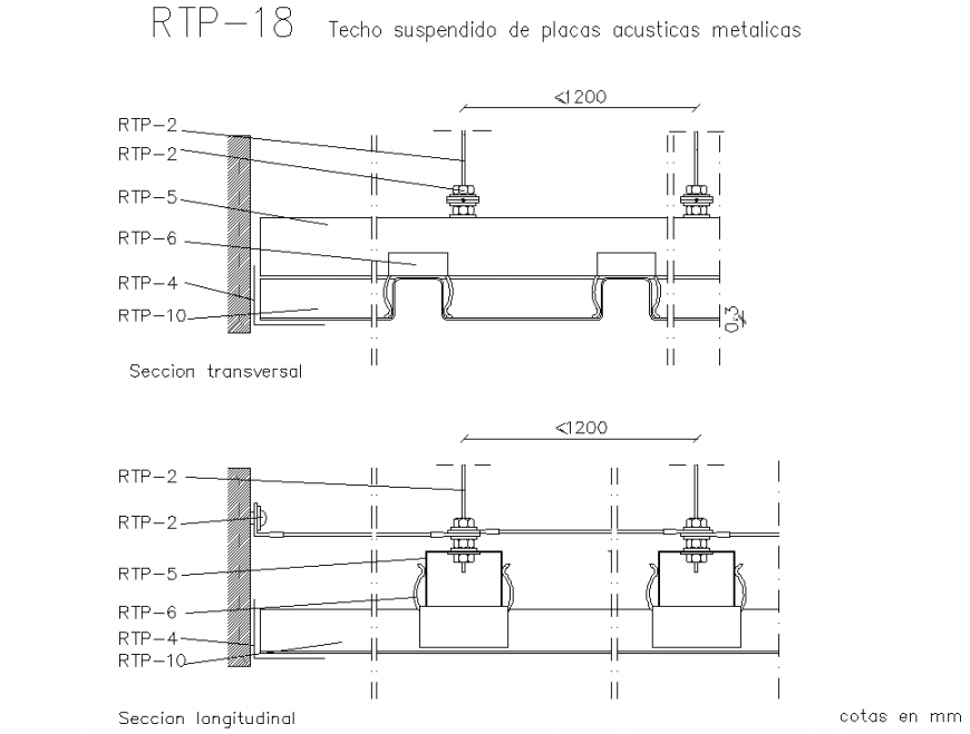 Suspended Ceiling Of Metal Acoustic Plates Autocad File Cadbull