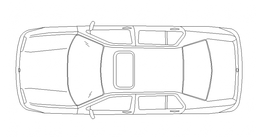 SUV model side design - Cadbull