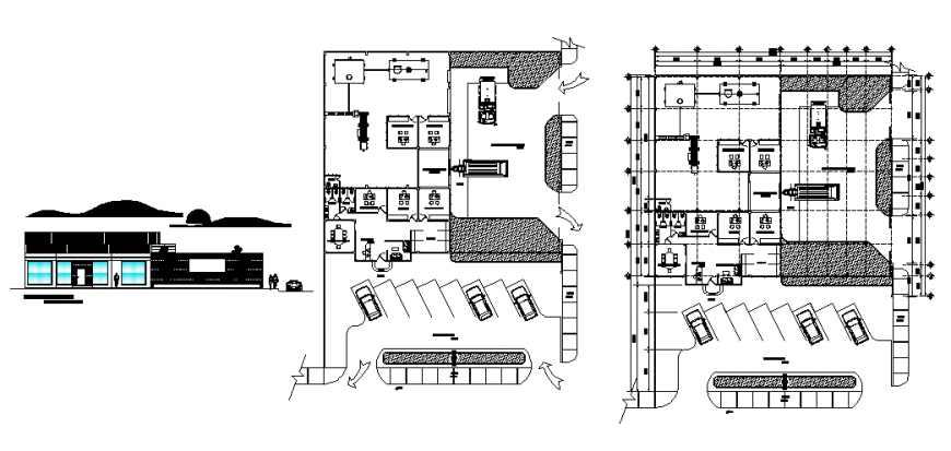 tea-processing-industrial-warehouse-elevation-and-plan-cad-drawing