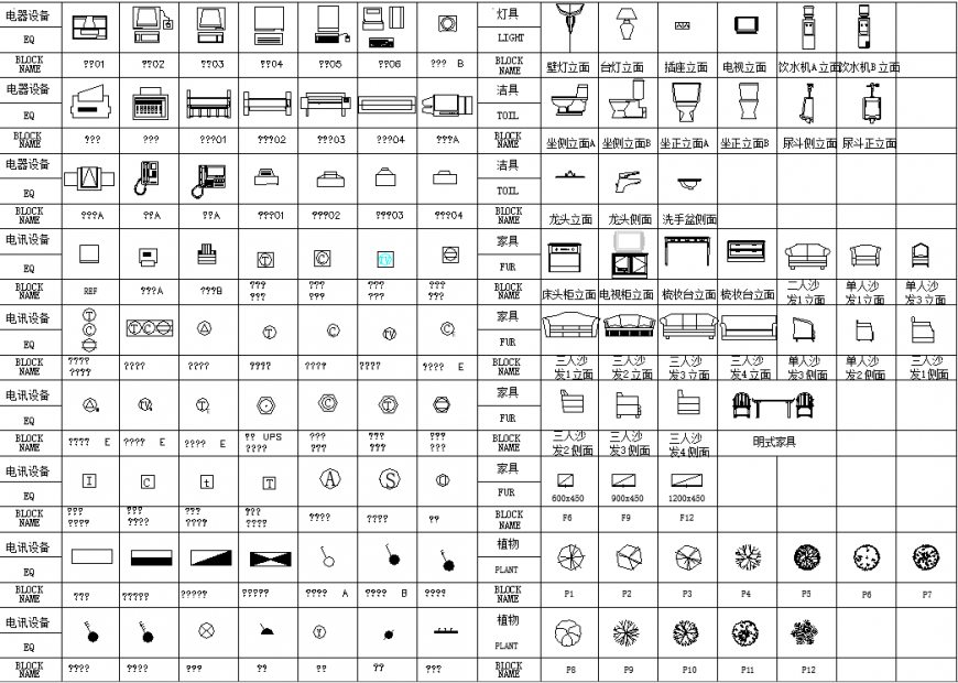 The furniture detailing plan dwg file. - Cadbull