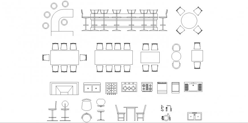 The furniture plan detail dwg file. - Cadbull