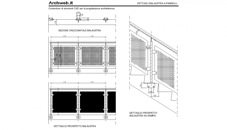 Railing Structure Detail Elevation And Plan D View Dwg File Cadbull Railing Elevation How