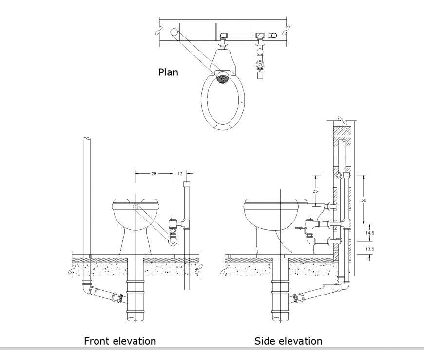 toilet-pipe-connections-plan-autocad-file-cadbull