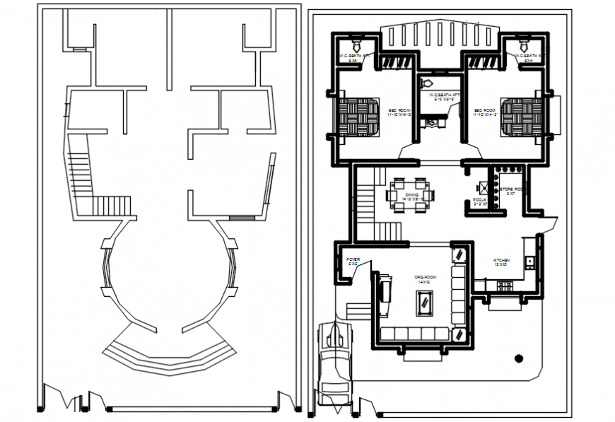 top-view-house-plan-layout-cadbull