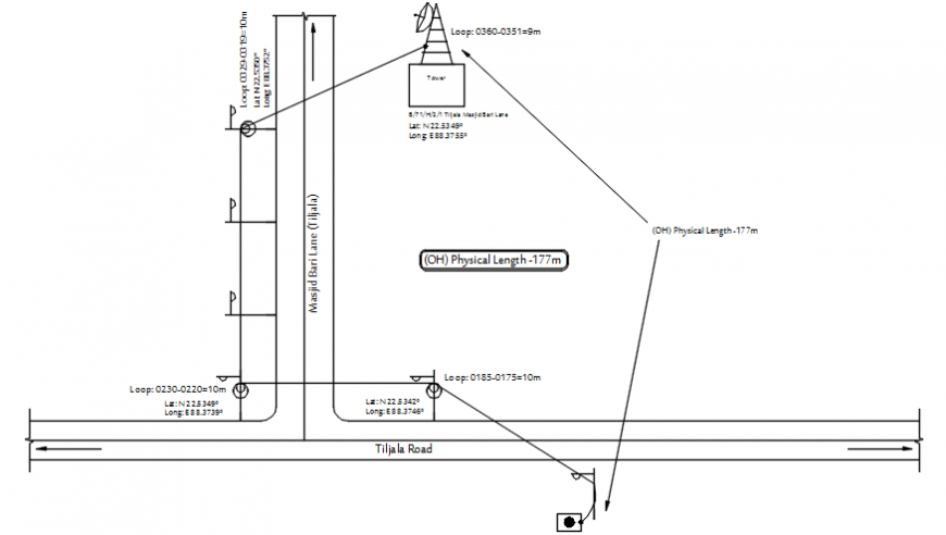 Top view road project design - Cadbull