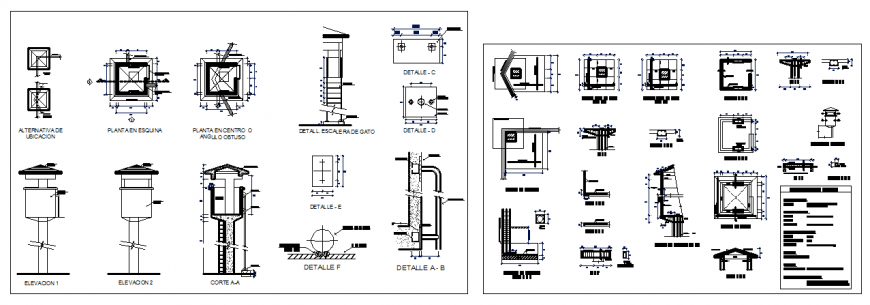 Watch Towers - Free CAD Drawings
