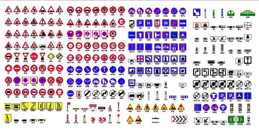 Transportation Symbols Drawing In Dwg Autocad File. - Cadbull