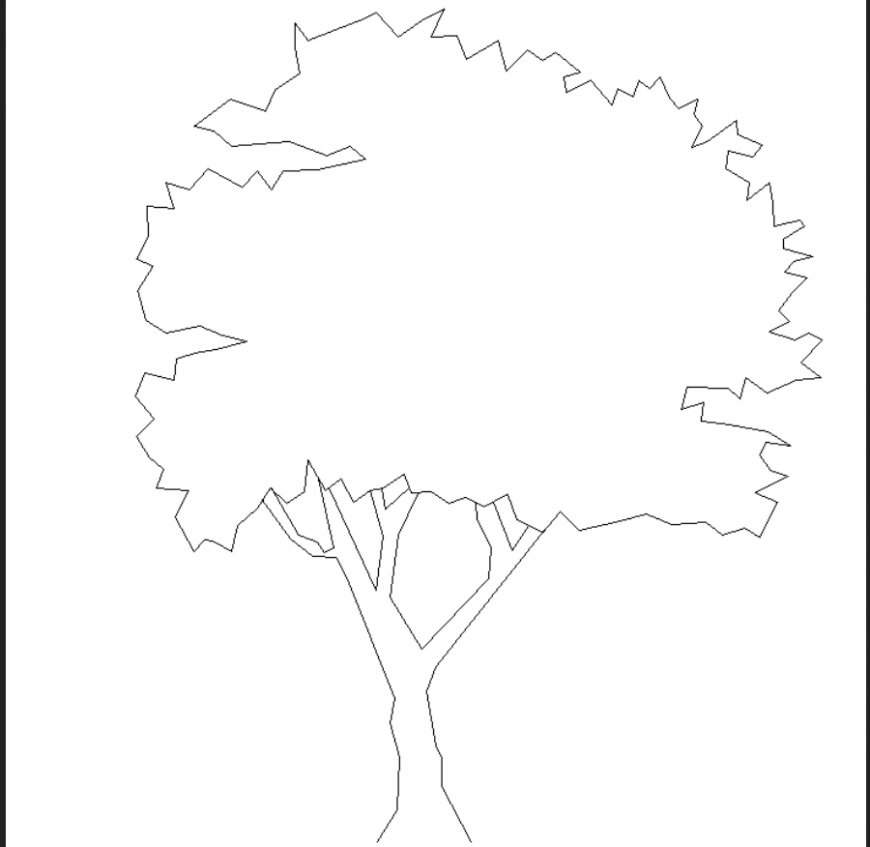 Tree detailed plan dwg file. - Cadbull