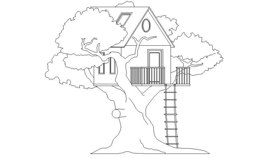 Chibi Cartoon Style Tree House in Enchanted Forest with Magical Window |  MUSE AI