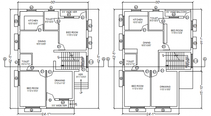 2 Storey House Floor Plan Autocad File Floorplans click