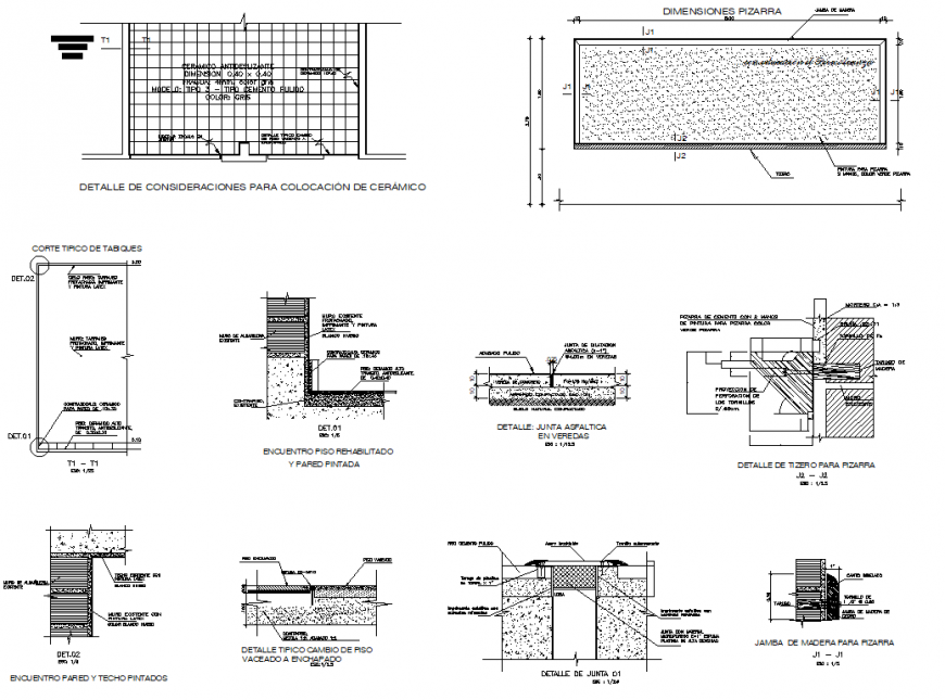 Typical details of civil works section plan autocad file - Cadbull