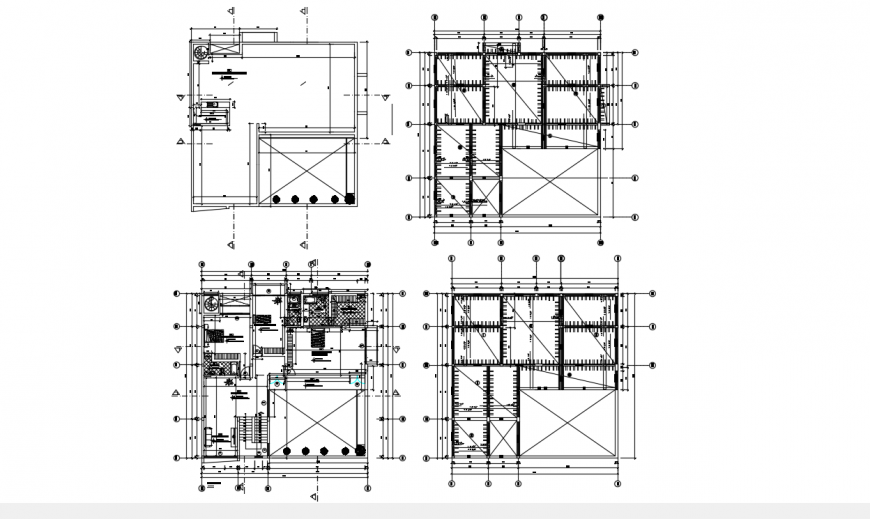 Uni-familiar house layout plan and floor structure plan drawing details ...