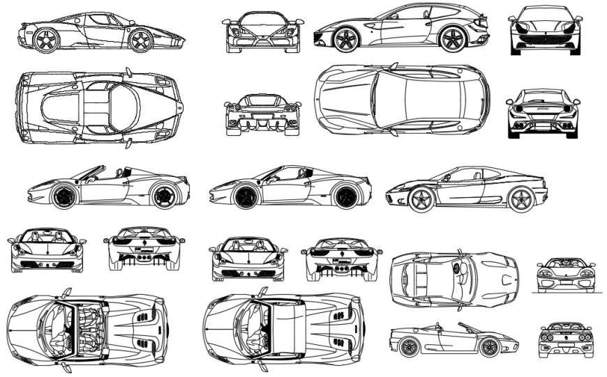 Cartoon cars sketch 485480 Vector Art at Vecteezy