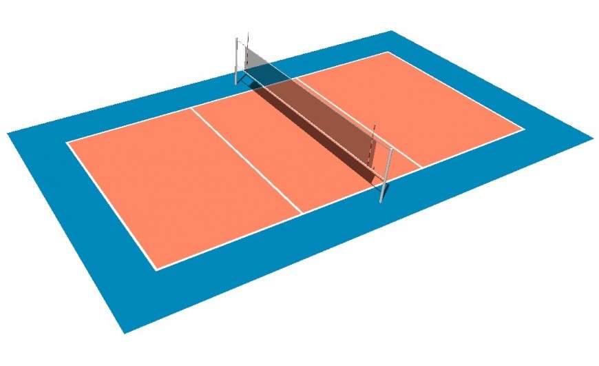 Beach Volleyball Free Png Image - Beach Volleyball Court Drawing,  Transparent Png , Transparent Png Image - PNGitem