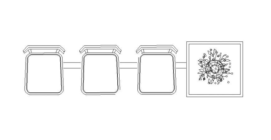 Waiting Area Chair Cad Blocks Drawing Dwg File Cadbull | Porn Sex Picture