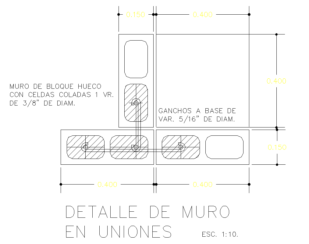 walls-of-blocks-in-concrete-start-cadbull