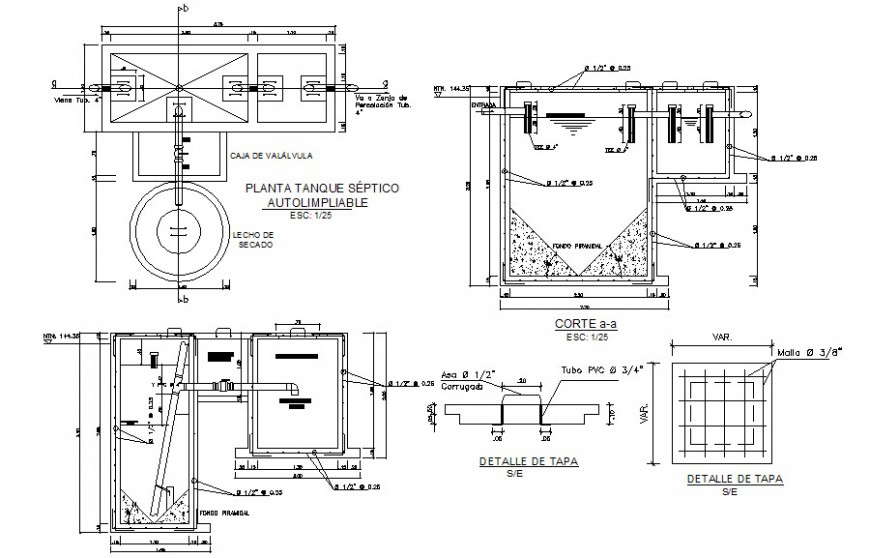 Water Tank Cad Drawing