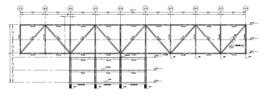 Wooden bridge construction plan - Cadbull