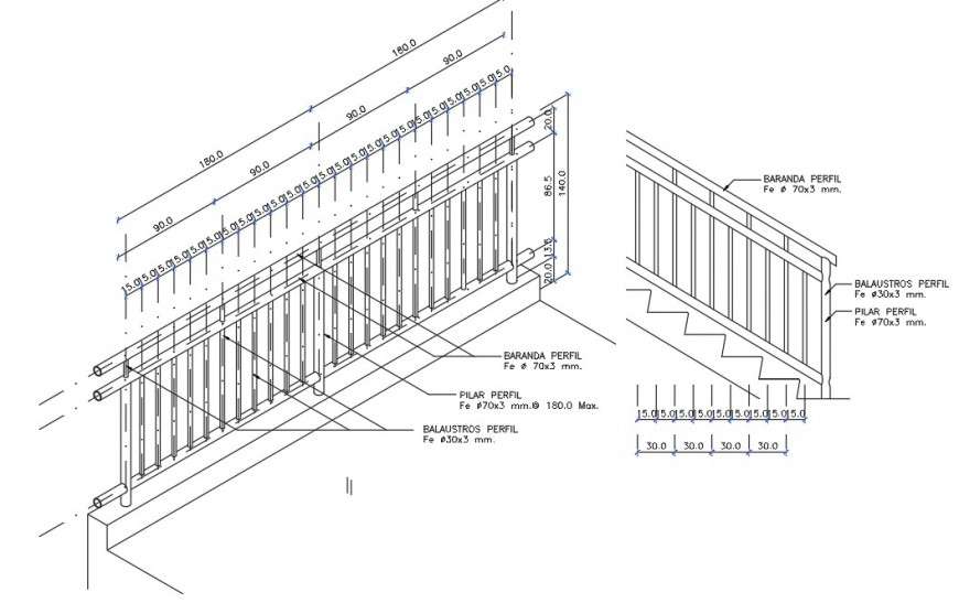 Guardrail Typical Section Details Cad Template Dwg Cad Templates | Hot ...